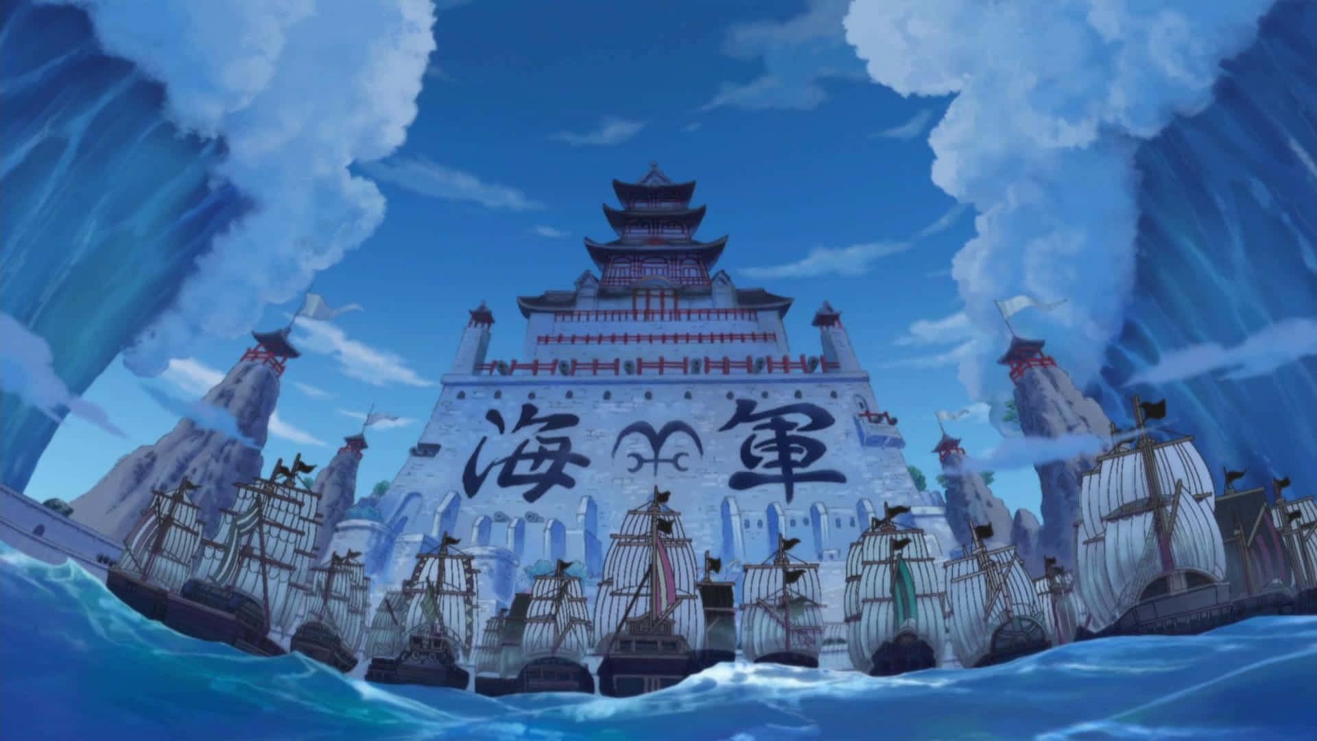 Old Marineford as seen in the series' anime (Image via Toei Animation)